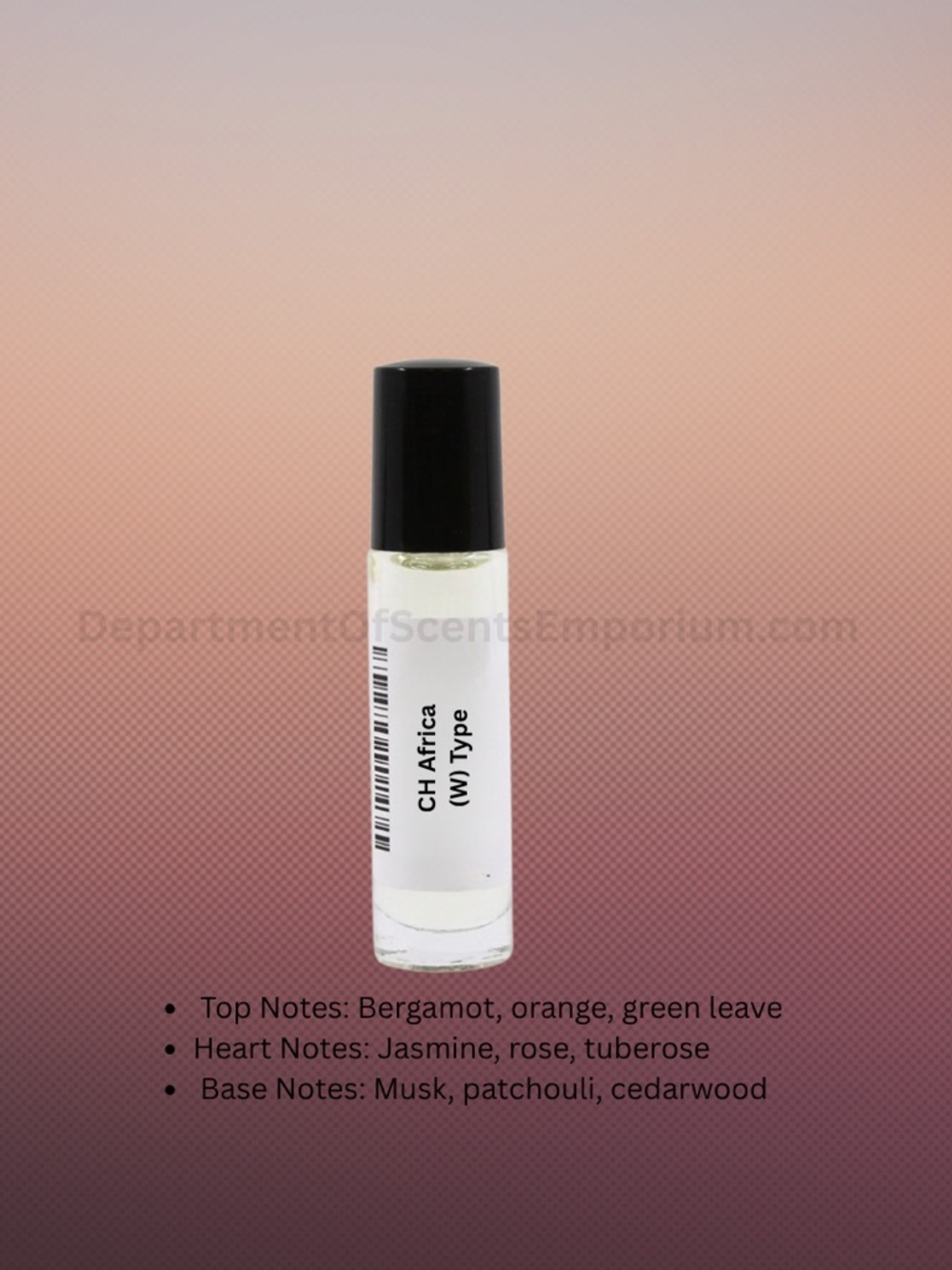 CH Africa (W) Type 1/3 Oz Glass Roll-On Fragrance Oil